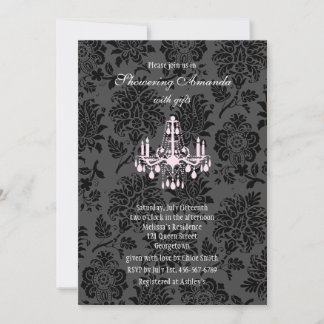 Invitación a la ducha de novia de damasco victoria