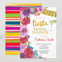 Invitación a la ducha de novia de Floral Fiesta