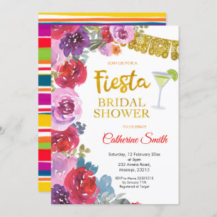 Invitación a la ducha de novia de Floral Fiesta