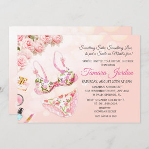 Invitación a la ducha de novia de Floral Lingerie