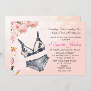 Invitación a la ducha de novia de Floral Lingerie