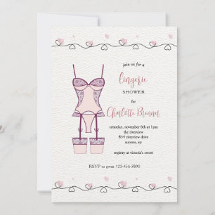 Invitación a la ducha de novia de Follies