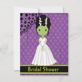 Invitación a la ducha de novia de Halloween