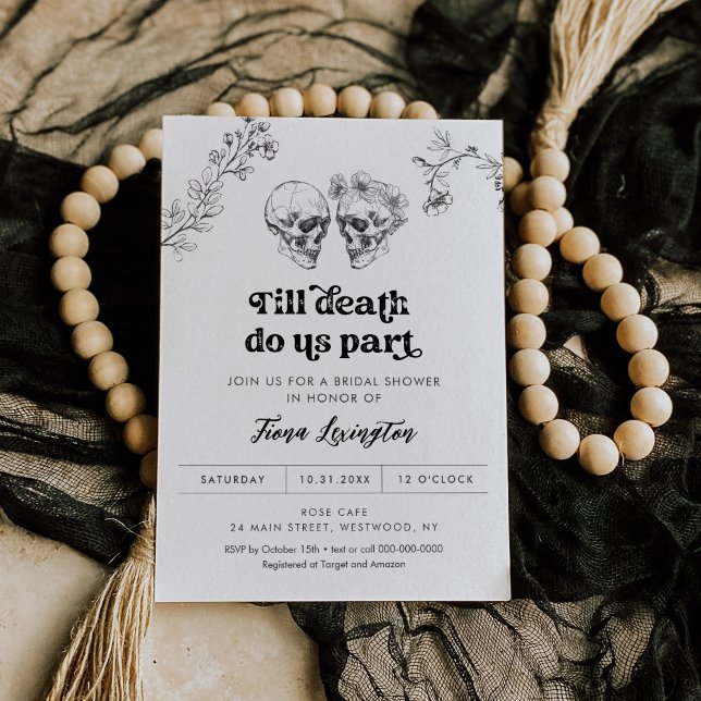 Invitación a la ducha de novia de Halloween con am (Subido por el creador)