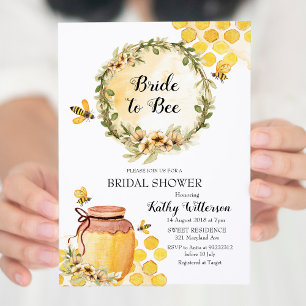 Invitación a la ducha de novia de Honey Bride