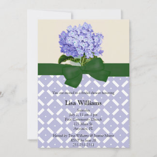 Invitación a la ducha de novia de Hydrangea
