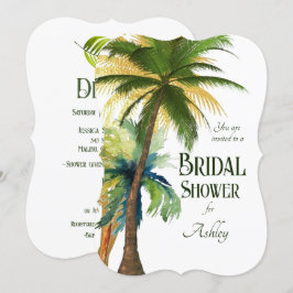 Invitación a la ducha de novia de la boda de Palm