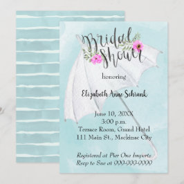 Invitación a la ducha de novia de la boda de prima