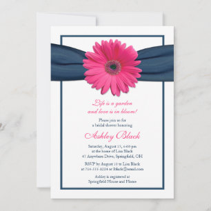 Invitación a la ducha de novia de la cinta de la m