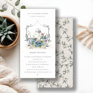 Invitación a la ducha de novia de la Copa Aqua Blu