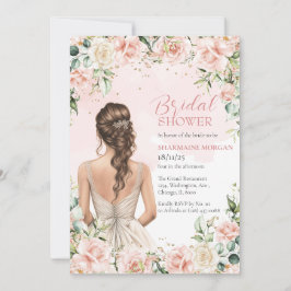 Invitación a la ducha de novia de la floral Wreath