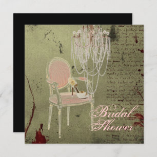 Invitación a la ducha de novia de la Moda de París