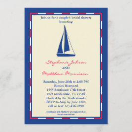 Invitación a la ducha de novia de la pareja de bar