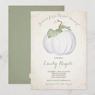 Invitación a la ducha de novia de la piel de calab