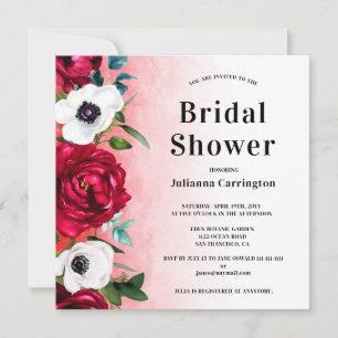 Invitación a la ducha de novia de la Plaza de la F