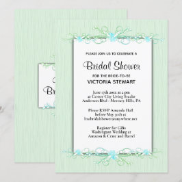 Invitación a la ducha de novia de la Simplicidad V
