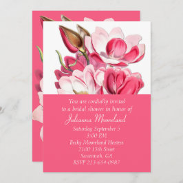 Invitación a la ducha de novia de las Magnolias Ro