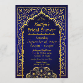Invitación a la ducha de novia de las noches árabe
