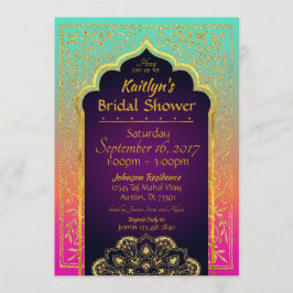 Invitación a la ducha de novia de las noches árabe