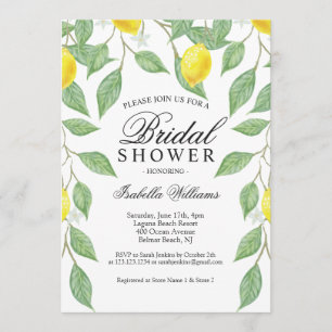Invitación a la ducha de novia de Lemon Boho moder