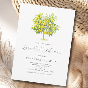 Invitación a la ducha de novia de Lemon Citrus