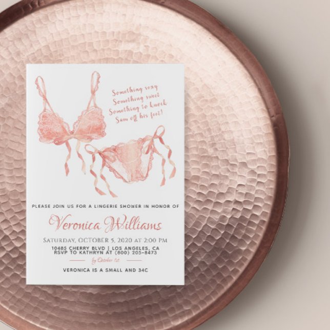 Invitación a la ducha de novia de Lingerie Rubor (Subido por el creador)