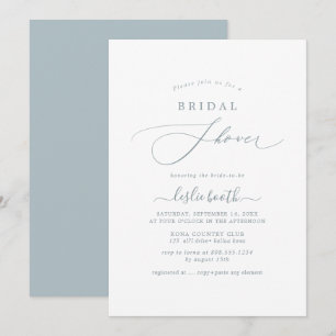 Invitación a la ducha de novia de los colores DIY