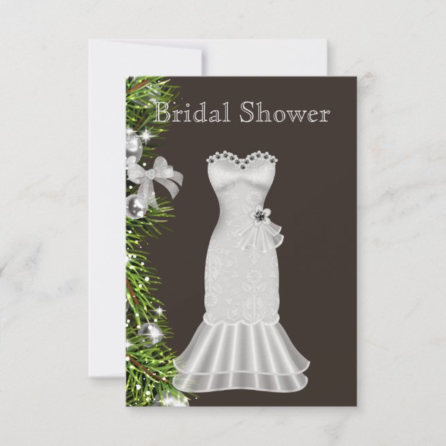 Invitación a la ducha de novia de los navidades (Anverso)
