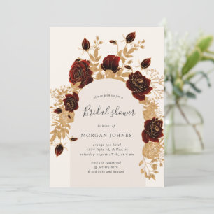 Invitación a la ducha de novia de los Rosas de col