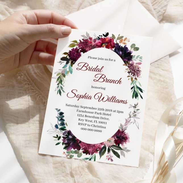 Invitación a la ducha de novia de Marsala (Subido por el creador)