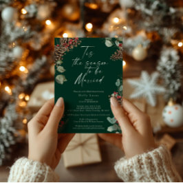 Invitación a la ducha de novia de navidades | Rúst