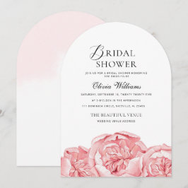 Invitación a la ducha de novia de Peonies