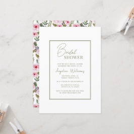 Invitación a la ducha de novia de Peonies