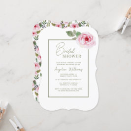 Invitación a la ducha de novia de Peonies