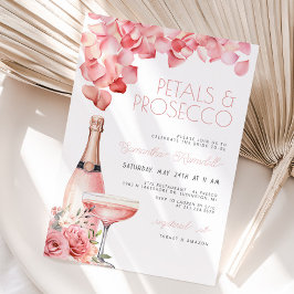 Invitación a la ducha de novia de Petals y Prosecc