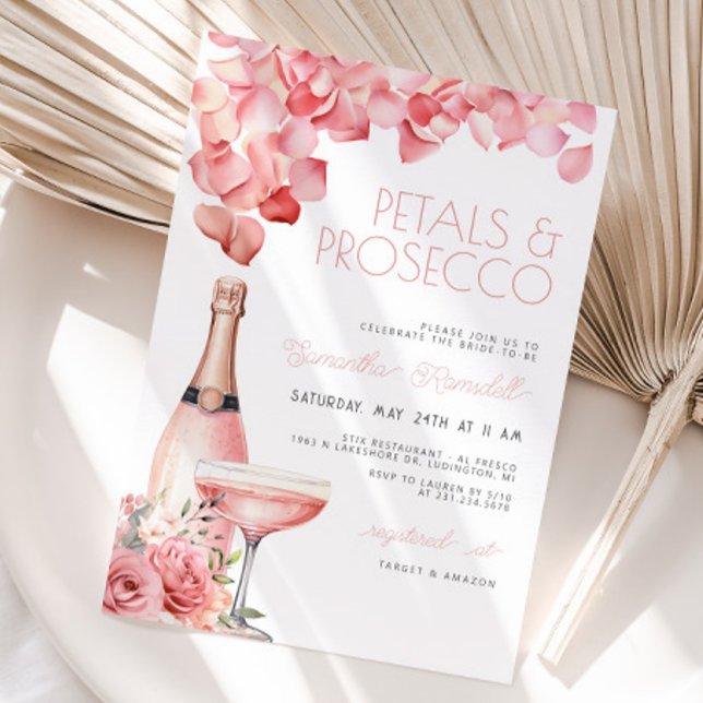 Invitación a la ducha de novia de Petals y Prosecc (Subido por el creador)