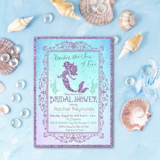 Invitación a la ducha de novia de Sirena (Subido por el creador)