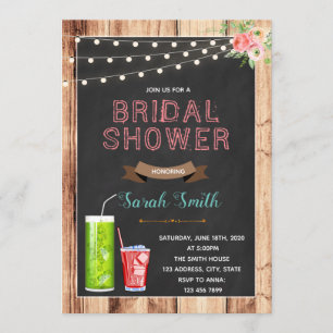 Invitación a la ducha de novia de soda en Italia