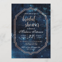 Invitación a la ducha de novia de Star Sky Celesti