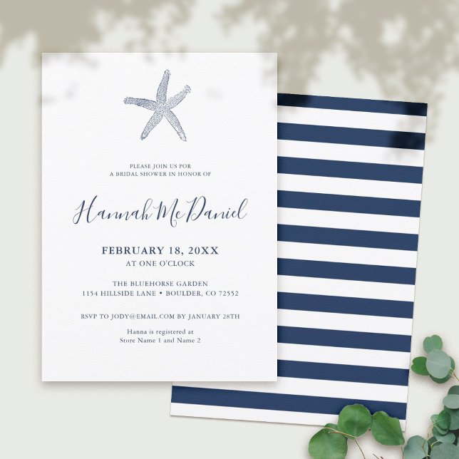 Invitación a la ducha de novia de Starfish de la A (Subido por el creador)