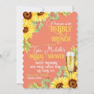 Invitación a la ducha de novia de Sunflower Bubby