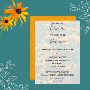 Invitación a la ducha de novia de Susan con ojos m