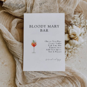 Invitación a la ducha de novia del bar Mary Bloody