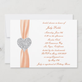Invitación a la ducha de novia del Boda de Diamond