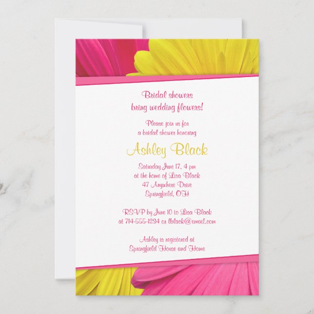 Invitación a la ducha de novia del Boda de margari (Anverso)