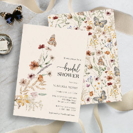 Invitación a la ducha de novia del Boho floral
