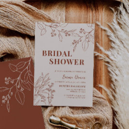 Invitación a la ducha de novia del Boho Floral Bei