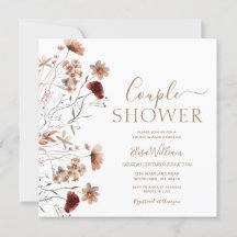 Invitación a la ducha de novia del Boho Wildflower