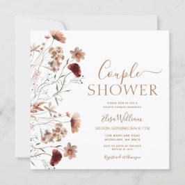 Invitación a la ducha de novia del Boho Wildflower