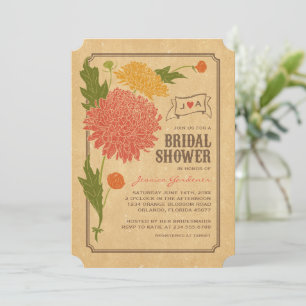 Invitación a la ducha de novia del Fiesta Floral V